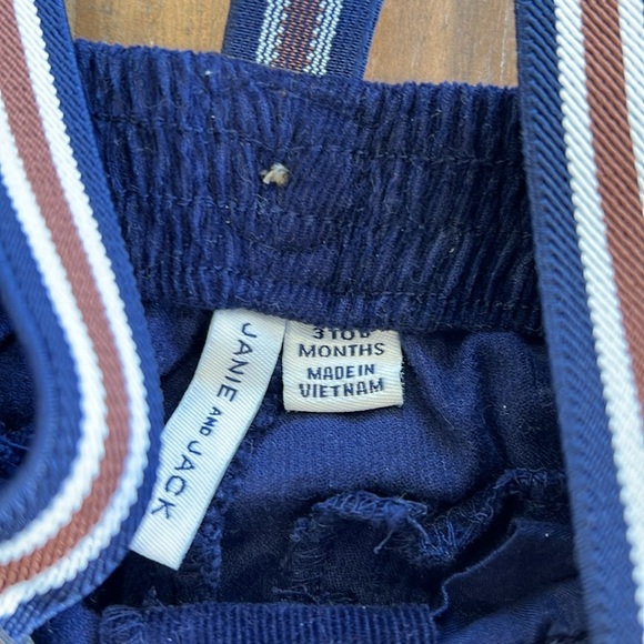 Janie and jack corduroy Suspender and button down set - Picture 3 of 10